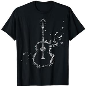 Magliette Per Chitarra Note Musicali Chiave Di Sol Idea Regalo Chitarra Maglietta