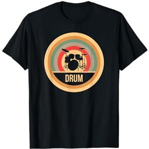 Idee regalo per batteristi Batteria Vintage Retrò Regalo Per Batteristi Maglietta