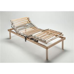 Mentor - Rete Ortopedica a Alzata Elettrica SINGOLA 80x190 Kairy MED Elettrica DISP. MEDICO DETRAIBILE con 2 motori (4 per matrimoniale) indipendenti e Telecomando Wireless Omaggio