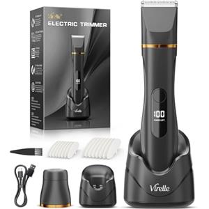 Virelle Rasoio da donna, Epilatore viso femminile 2 in 1, tosaerba femminile impermeabile per peli del corpo e del viso, rasoi elettrici, tosaerba scatole regalo