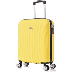 RAYKONG Valigia a mano 55x40x20cm (44L) in ABS - capacità massima - lucchetto incorporato - 20 pollici - (RK03|Giallo)