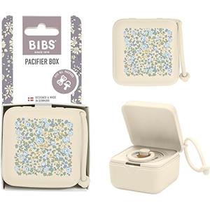 BIBS Liberty Custodia per ciucci con cordino, per tenere i succhietti, spazio per 3 tettarelle, sicura al 100% per uso alimentare, senza BPA, Taglia unica, Eloise Ivory
