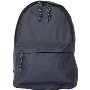 Ciabalù Zaino Scuola Media, Elementare, Superiore Unisex in Tessuto 32x42x15 cm 2 Scomparti e Spallacci Imbottiti Regolabili Multiuso Viaggio, Pc, Scuola, Lavoro, Sport (Blu)
