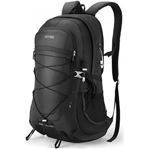 HOMIEE Zaino da Trekking 45L, Resistente all'acqua e Leggero Zaini da Escursione per Trekking Alpinismo, Multifunzione Zainetto da Campeggio per Sport Viaggio,Donna e Uomo Nero