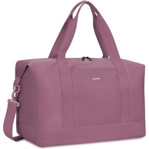 ECOHUB Bagaglio a Mano Easyjet 45x36x20, 30L Borsa Pieghevole da Viaggio, Borsone Palestra Uomo Donna con Tasca Impermeabile, borsa sportiva grande, Borse Aereo, Brevetto Pendente(Rosa)