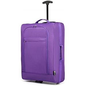 KONO Bagaglio a mano Soft Shell leggero con doppio bagaglio a mano per trolley (Viola)