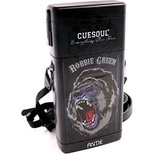 CUESOUL ANTIE Custodia Rigida per Freccette Nera, Contiene 6 Freccette con Punta in Acciaio/Freccette con Punta Morbida e Punte per Freccette Extra, Alberi e voli, Uso Durevole