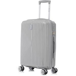 CELIMS Valigia Cabina in Polipropilene | Modello 2025 | Dimensione 55cm 10kg | Serratura TSA | 8 Ruote 360° | Grigio