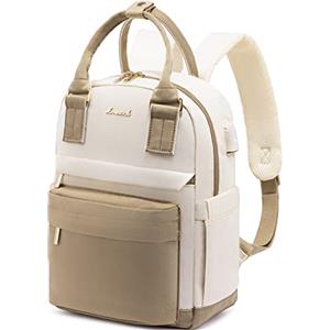 LOVEVOOK - Zaino da donna piccolo, impermeabile, zaino 2 in 1, da città, con porta di ricarica USB, mini zaino da donna, elegante, per il tempo libero, la scuola, i viaggi, il lavoro, 11 pollici,
