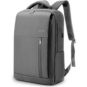 HOMIEE Zaino Uomo Lavoro 15.6 17.3 Pollici Zaini Porta PC per Laptop Computer Notebook Portatile con Caricatore USB Zainetto Scuola Borsa per Viaggio Ufficio Università Unisex