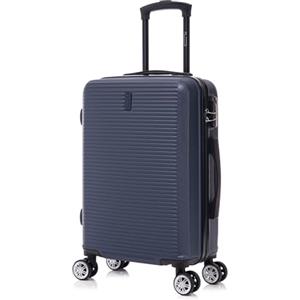 CELIMS - Valigia da Cabina Viaggio Approvata da 100+ Compagnie Aeree | Leggera e Rigida | Valigia Cabina 55 x 35 x 22 cm| Bagaglio a Mano | Valigia da Viaggio ABS con 4 Ruote | Blu Marino