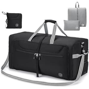 SPAHER Borsone da Viaggio 120L Pieghevole Borsone Palestra Grande Uomo Donna Borsa Sportivo Impermeabile con Scomparto per Scarpe Travel Bag Borsa da Viaggio per Weekend Sport Vacanza