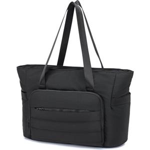 BAGROUPS Bagaglio a Mano Aereo 40x30x15 British Airways Borsone da Viaggio 20L Impermeabile Borsa Università Donna Porta pc 15.6 Pollici Tote Bag per Palestra Shopping Lavoro Sportivo Viaggio Nero