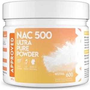WORLD'S FOOD NUTRITION WFN Approved NAC - N-Acetil-L-Cisteina - 300g Polvere - Sapore Neutro - Altamente dosata, vegana, senza additivi - Prodotta e testata in Germania