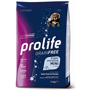 Prolife CROCCHETTE PROLIFE GRAIN FREE PUPPY SENSITIVE SOGLIOLA E PATATE MINI. 600GR