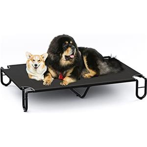 KORIMEFA Brandina per Cani Taglia Grande, Lettino Rialzato, Cuccia Interno Esterno Rinfrescante per Animali Domestici, 122x85cm (XL)