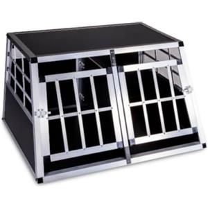 San Marco Trasportino per auto in alluminio per cani con parete divisoria