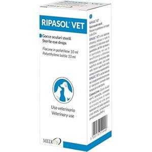 Generico Ripasol Vet 10 ml MEDIVIS, Soluzione oftalmica indicata per la disfunzione del Film lacrimale e nei Casi di insufficiente idratazione e Protezione della Superficie oculare di Cani e Gatti