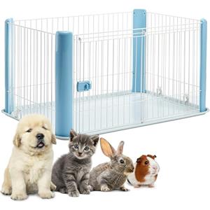 Iris Ohyama, Box, Cassa per cani, Coniglio, Porta scorrevole, L113 x P78,8 x H60 cm, CLS-1130, Blu