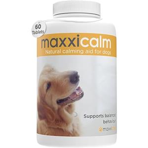 maxxipaws maxxicalm Integratore Calmante per Cani - Naturale, Non Provoca Sonnolenza, 60 Compresse