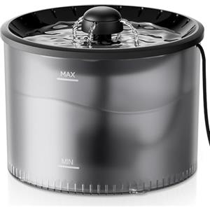 IMIPAW Fontanella per Gatti, 3L Fontana Automatica per Cani - Super Silenzioso Dispenser Acqua Gatto, Facile da Pulire, Distributore Cane con un Set di Filtri