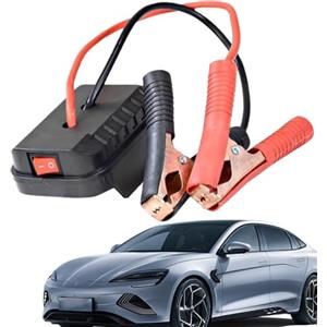 Generic Avviatore di emergenza per batteria al litio - scatola di avviamento per batteria auto, ricarica rapida per autoveicoli, doppia porta USB, affidabile power booster per, camion e, ideale per uso di