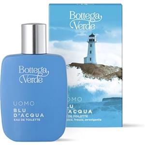 Bottega Verde - Blu d'Acqua, Eau de Toilette, 50 ml, Profumo Uomo, Fragranza Fresca e Avvolgente