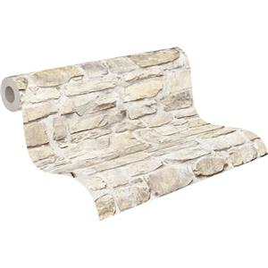 A.S. Création Carta Da Parati Mattoni Elements Carta da parati tessuto non tessuto 10.05 m x 0.53 m Beige Giallo Prodotto in Germania 363703 36370-3