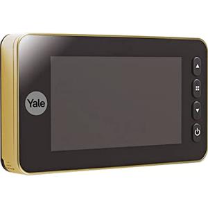 Yale Spioncino elettronico Autoimaging 45-5800-1443-00-0211 Oro, cattura immagini/video, campanello integrato, visualizzazione dal vivo, rilevamento del movimento