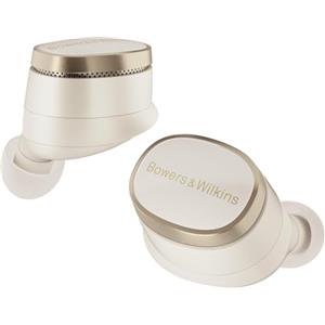 Bowers & Wilkins Pi8 True Wireless Noise Cancelling Earbuds con Bluetooth aptX, connessione wireless a 24 bit, ritrasmissione audio e 6 microfoni integrati, colore: bianco tortora