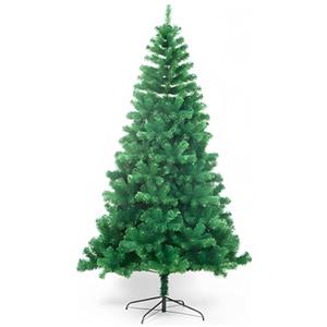 Wintem - Albero Tradizionale Verde Natalizio 210 cm con 631 Rami Fitti in PVC Ecologico e Base in Metallo, Facile da Montare e Riutilizzare, Perfetto come Albero di Natale Slim per Interni