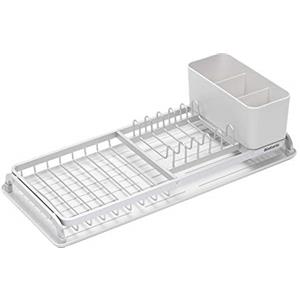 Brabantia Compact Sink Side Scolapiatti Compatto, Alluminio, Light Grey, 46.3 x 20 x 12.6 cm