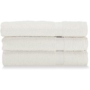 Gabel Asciugamani Viso, Spugna di Puro Cotone Idrofilo, 60 x 100 cm, Bianco, Set da 3 Pezzi, Large