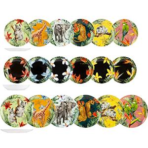 H&h servizio tavola 18 pezzi exotic in porcellana