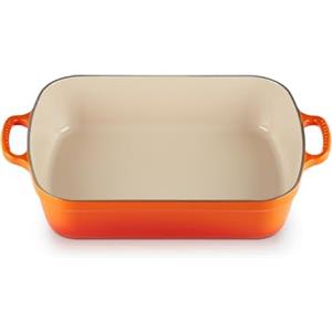 Le Creuset Pirofila rettangolare Evolution in ghisa vetrificata, 33 cm, Arancione, 20184330902422