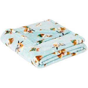 Amazon Basics Coperta in Pile Ultra-Morbido per Bambini, 127 x 152 cm, Amici del Bosco