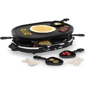 Princess 01.162700.01.001 Raclette 8 Oval Grill Party, Nero