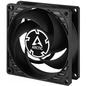 ARCTIC P8 Silent - 80 mm Ventola per PC molto Silenziosa, Pressione Statica, Velocità 1600 RPM, 0,08 Sone - Nero