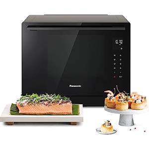 Panasonic NN-CS88LBEPG Forno Microonde 4-in-1 Combinazione Vapore e Grill, 31 Litri,1000W, Cottura a Doppio Livello, Sensore Genius, 36 Programmi Automatici, Design Compatto, Canna di fucile