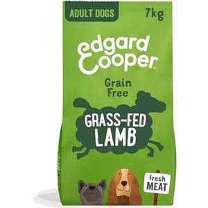 Edgard Cooper Edgard & Cooper Crocchette Cani Adulti Cibo Secco Senza Cereali Mangime Naturale 7kg Agnello Fresco, Alimentazione Completa, Sana ed Equilibrata per Cani di Ogni Taglia