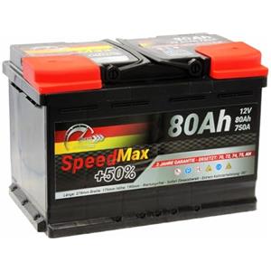 ricambi auto smc BATTERIA AUTO SPEED MAX L3 80Ah 750A EN 12V POLO POSITIVO DESTRA EQUIVALENTE 74Ah 75Ah DIMENSIONI 278 x 175 x 190 mm SENZA MANUTENZIONE PRONTA ALL'USO