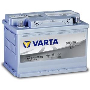 Varta Silver Dynamic Agm Batteria Auto, 70 Ah, 12V, ‎27.8 x 17.5 x 19 Cm