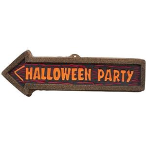 Piro89 Decorazione murale Halloween: Freccia Halloween Party - Fluo - Taglia Unica - 1 Pezzo