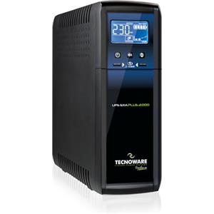 Tecnoware Power Systems Tecnoware UPS 2000VA, per Console Gaming, MAC e PC con PFC Attivo, Gruppo di Continuità EXA PLUS, 8 IEC, Software, Protezione Blackout e Sbalzi tensione per dispositivi Gaming e Grafica Professionale