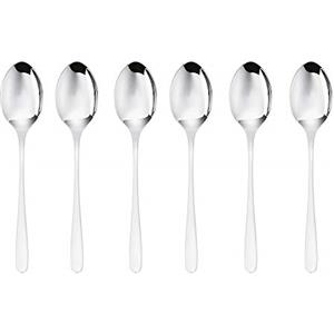 Sambonet 52553A37 Taste Set di Cucchiaini Moka, Caffè, Cucchiaini da Dessert Monoblocco in Acciaio Inox 18/10, Lavabile in Lavastoviglie, 6 pezzi