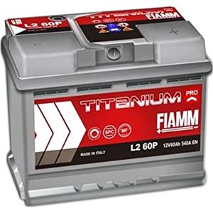 Fiamm, batteria per auto Titanium L260, 60 Ah, 540 A, polo positivo a destra