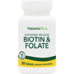 LA STREGA Srl Biotina con acido folico 30 tavolette - NATURE'S PLUS - 900975273
