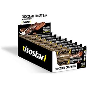 Isostad Barrette High Protein 30 gusto Chocolate Crispy, bars proteiche per lo sport - 16 confezioni x 55g
