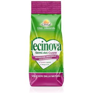 Lecinova CÉRÉAL SEMI DEL CUORE - Semi dalla natura per il controllo del colesterolo - Fonte di proteine vegetali - Ricco in Omega 3 e 6 - Con semi di girasole e semi di canapa - 300 gr - 25 dosi