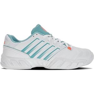 K-Swiss Performance Women's Bigshot Light 4 Tennis Shoe, White Desert Flower Nile Blue, 40 EU